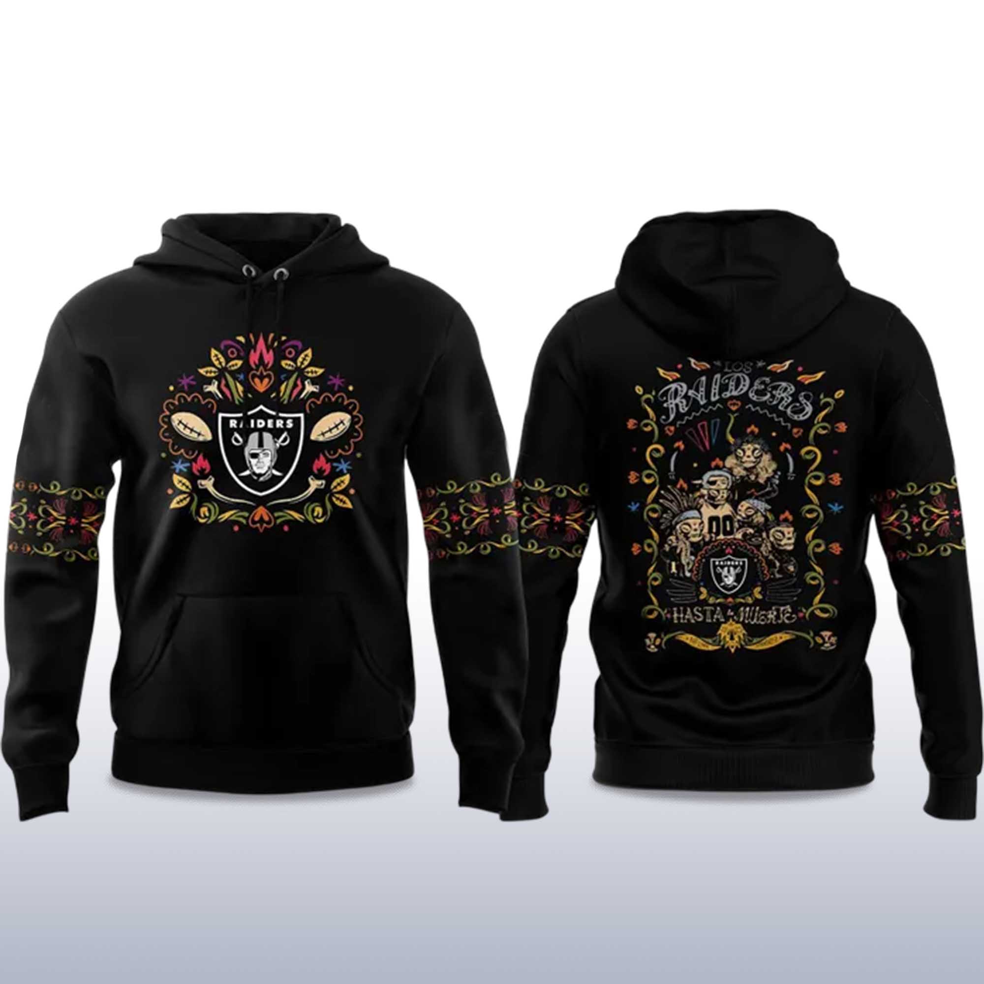 Raiders Hasta La Muerte 2025 Hoodie 2 Raiders Hasta La Muerte 2025 Hoodie