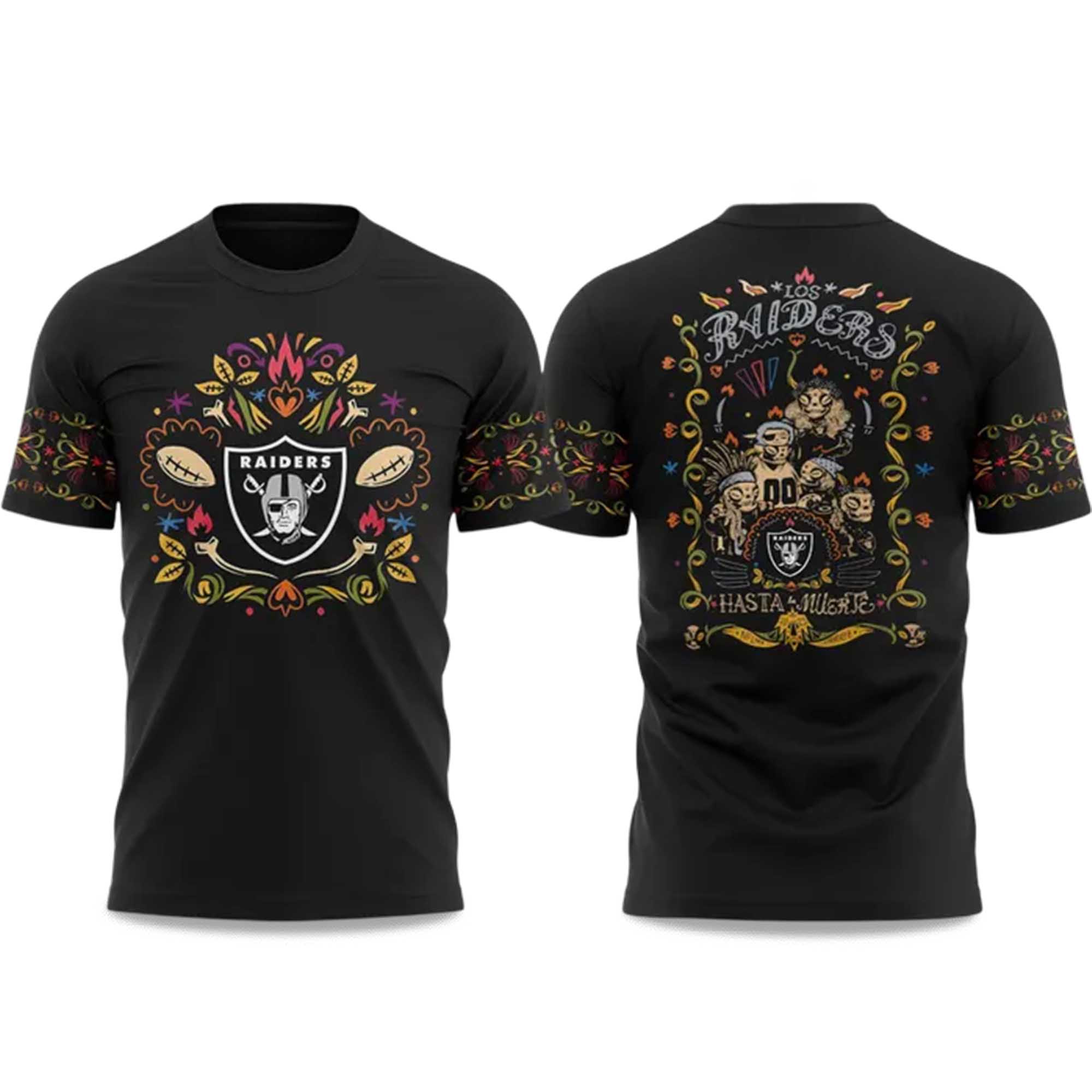 Raiders Hasta La Muerte 2025 T-Shirt