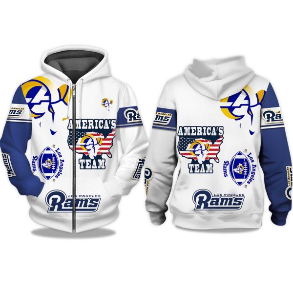 Rams Americas Team Zip Hoodie 1