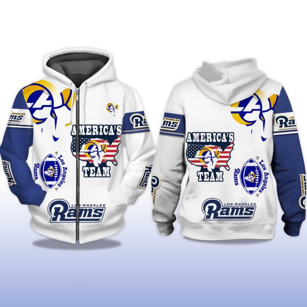 Rams Americas Team Zip Hoodie 2