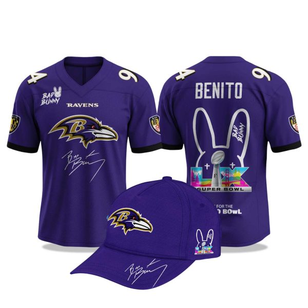 Ravens Bad Bunny Bowl LX 2025 2026 Jersey 2