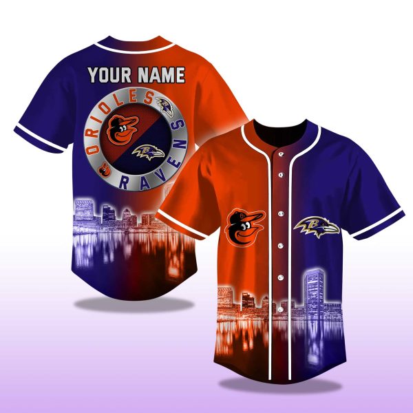 Ravens x Orioles City Connect Baseball Jersey 2