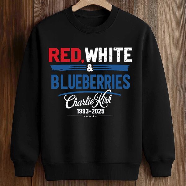 Red White and Blueberries Charlie Kirk 1993 2025 Shirt 3