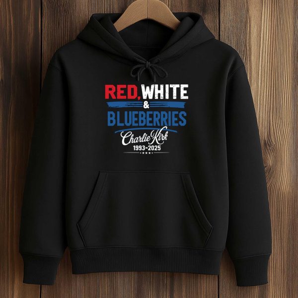 Red White and Blueberries Charlie Kirk 1993 2025 Shirt 4