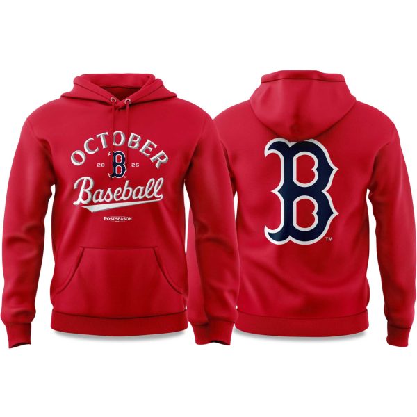Redsox October Baseball Postseason 2025 Hoodie 1
