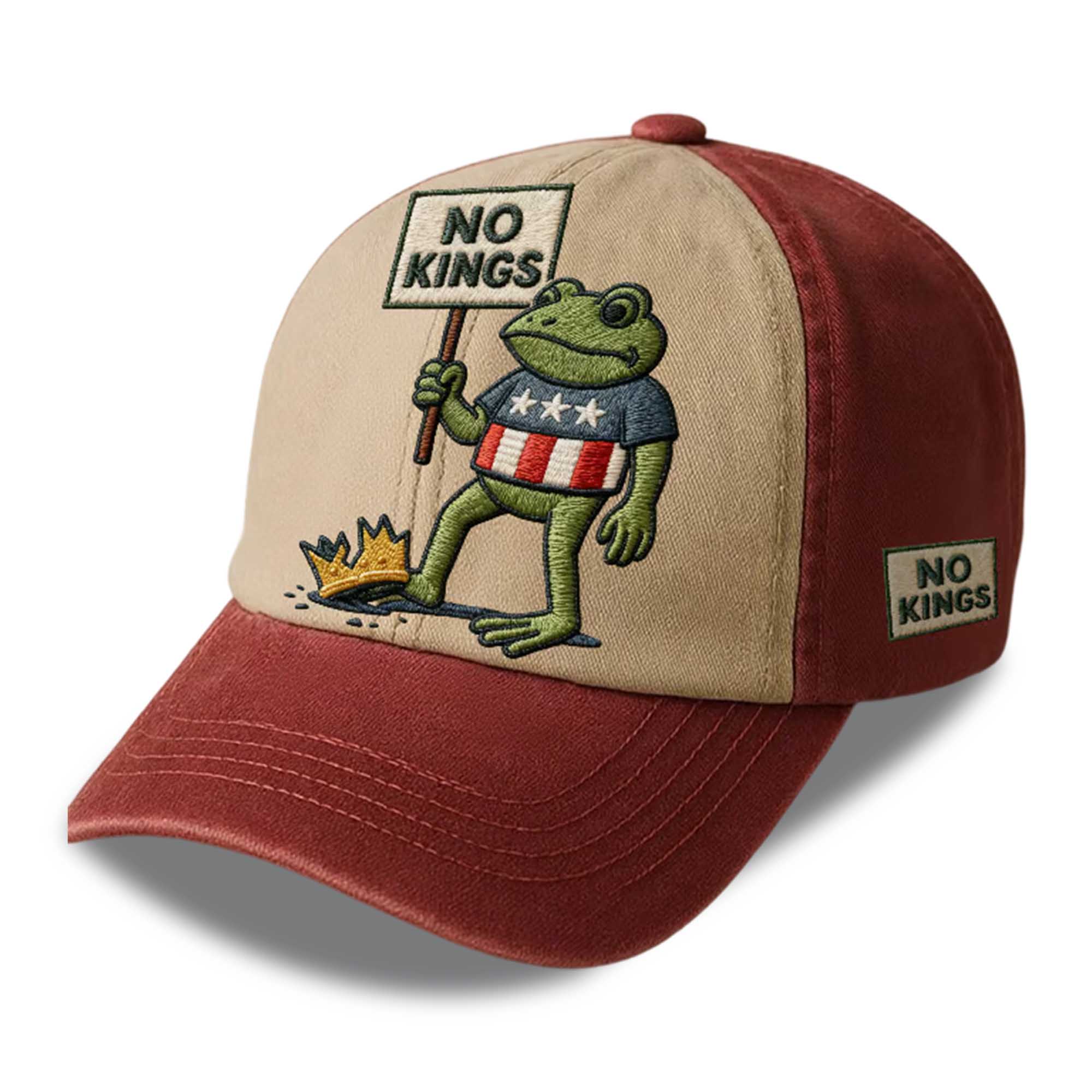 Resist Portland Frog No Kings Baseball Cap 1 Resist Portland Frog No Kings Baseball Cap 1