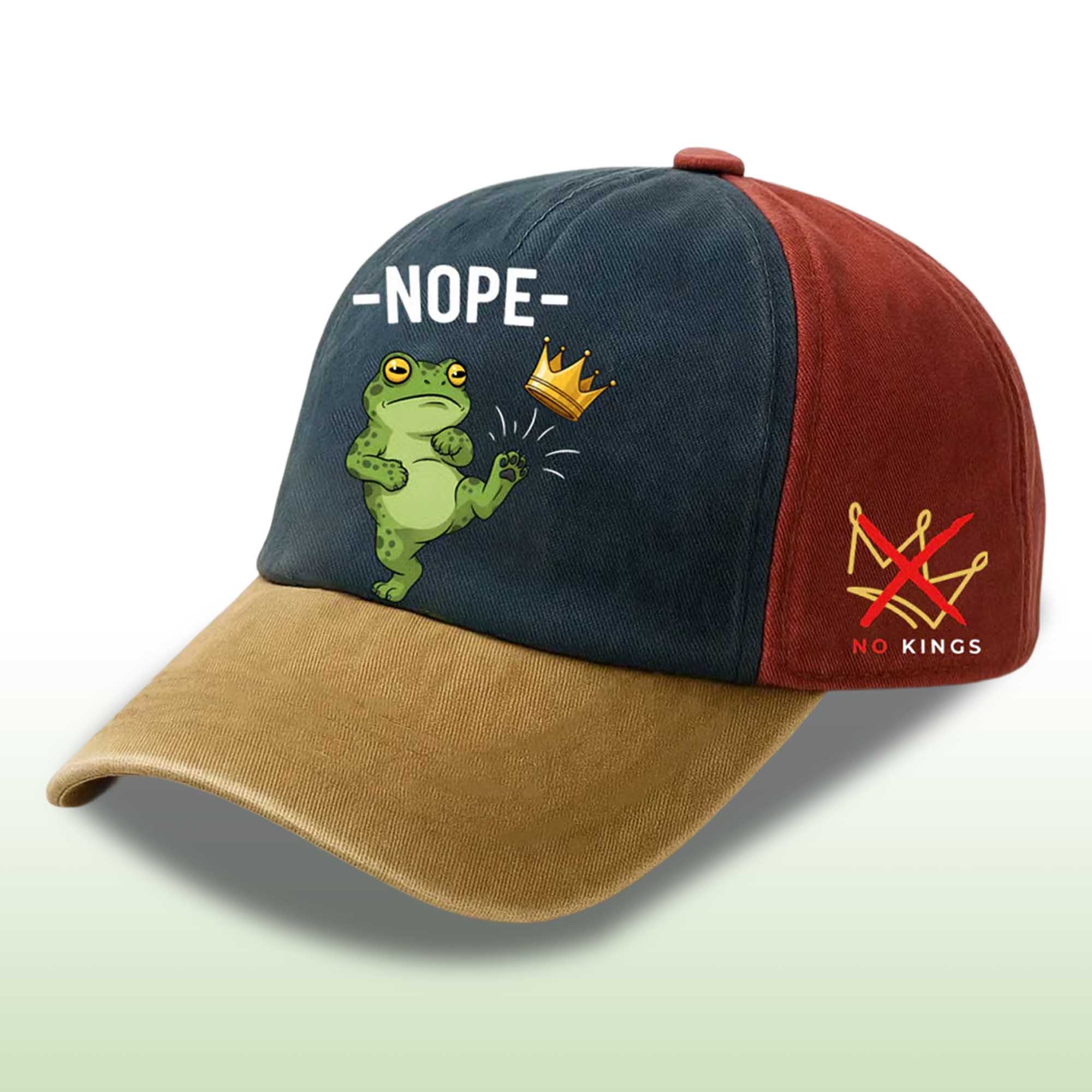 Resist Portland Frog Nope No Kings Baseball Cap 2 Resist Portland Frog Nope No Kings Baseball Cap 2