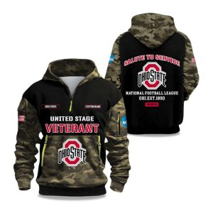 Ohio State Salute To Service 2025 Quarter Zip Hoodie 1