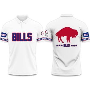 2025 Bills Throwback Monday Oct 13 Polo Shirt 1