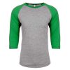 SOLID ENVY SLEEVES/ PREMIUM HEATHER BODY