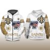 Saints America's Team Zip Hoodie 3 Saints Americas Team Zip Hoodie 2