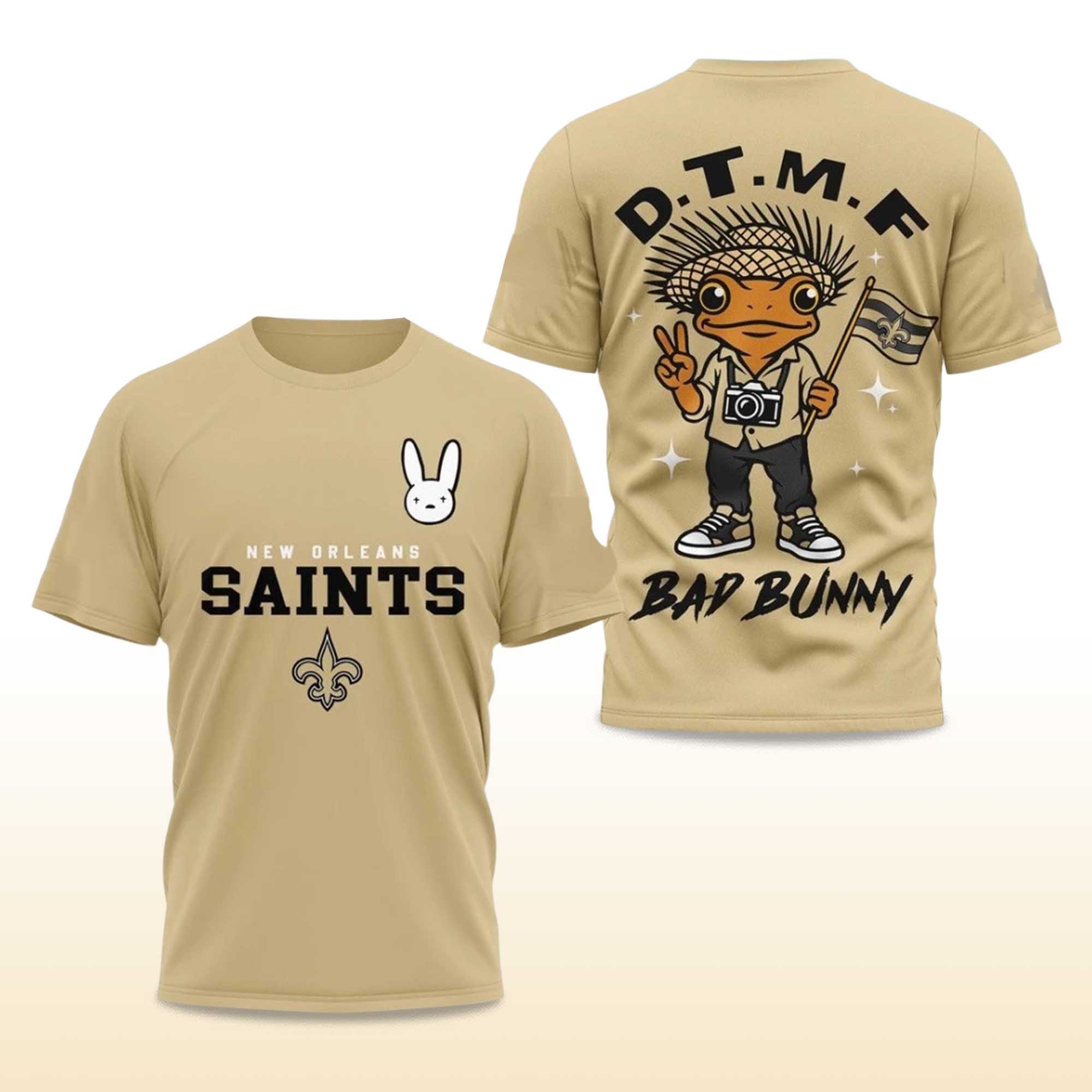 Saints Bad Bunny 2026 Super Bowl LX Shirt 2 Saints Bad Bunny 2026 Super Bowl LX Shirt 2