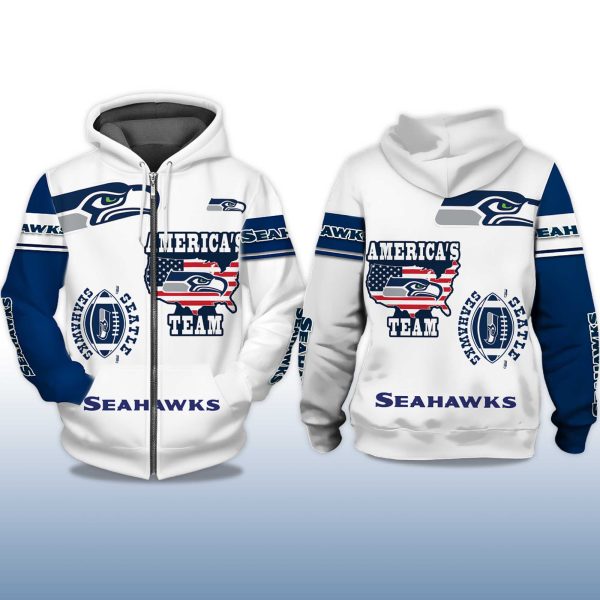 Seahawks Americas Team Zip Hoodie 2