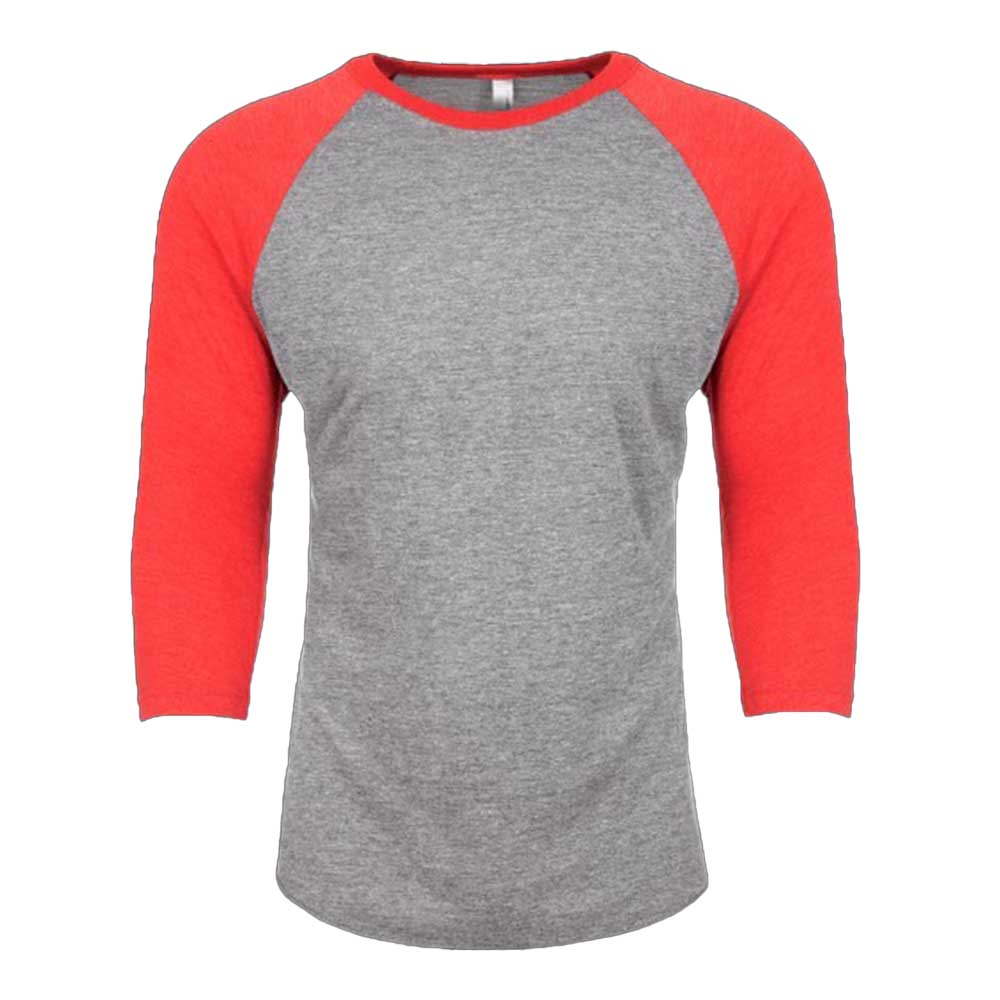 SOLID VINTAGE RED SLEEVES/ PREMIUM HEATHER BODY