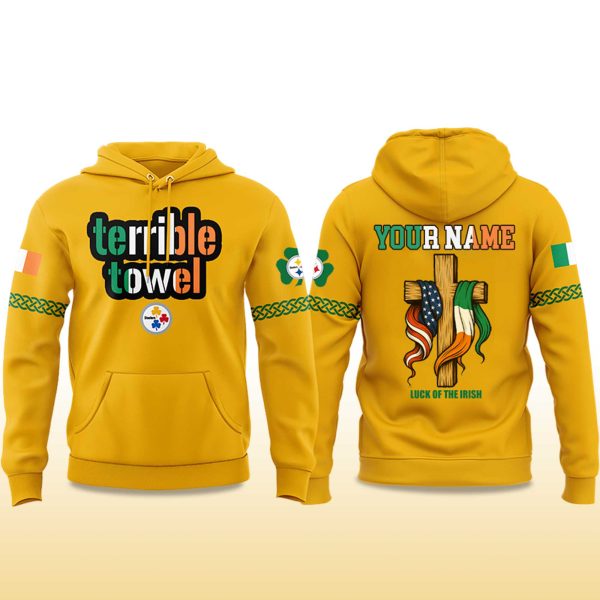 Steelers Ireland Luck of The Irish 2025 Hoodie 2