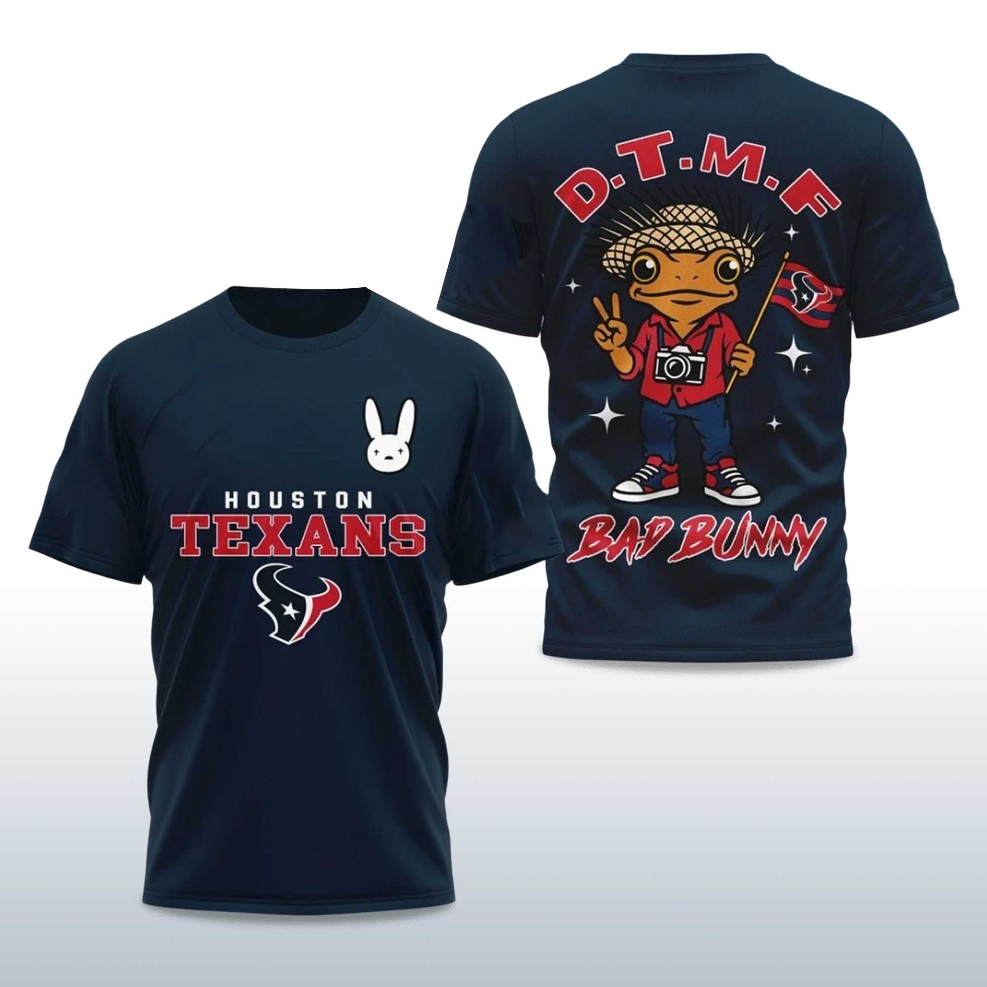 Texans Bad Bunny 2026 Super Bowl LX Shirt 2 Texans Bad Bunny 2026 Super Bowl LX Shirt 2