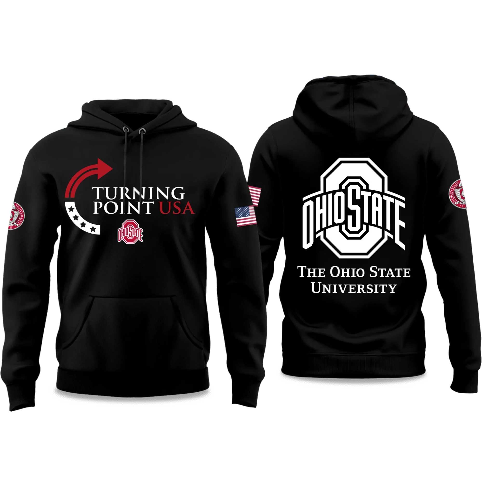 The Ohio State University Turning Point USA 2025 Hoodie 2 The Ohio State University Turning Point USA 2025 Hoodie