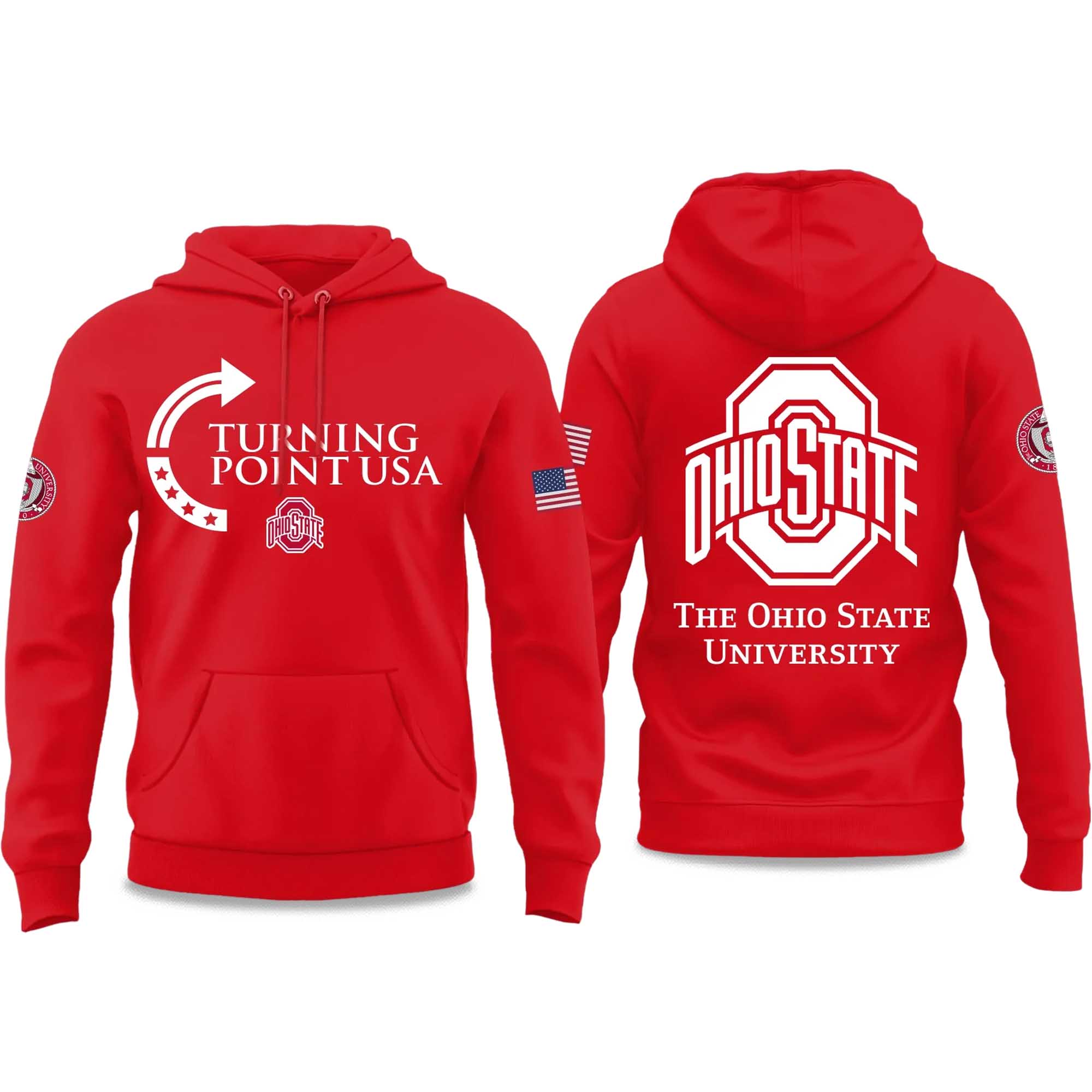 The Ohio State University Turning Point USA 2025 Hoodie 3 The Ohio State University Turning Point USA 2025 Hoodie
