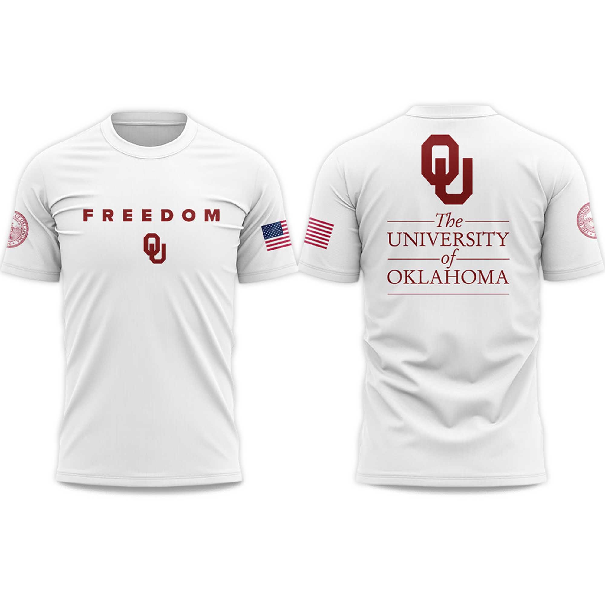 The University Of Oklahoma Freedom 2025 T-Shirt The University Of Oklahoma Freedom 2025 T-Shirt