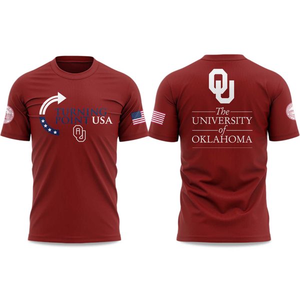 The University Of Oklahoma Turning Point USA 2025 T Shirt 2