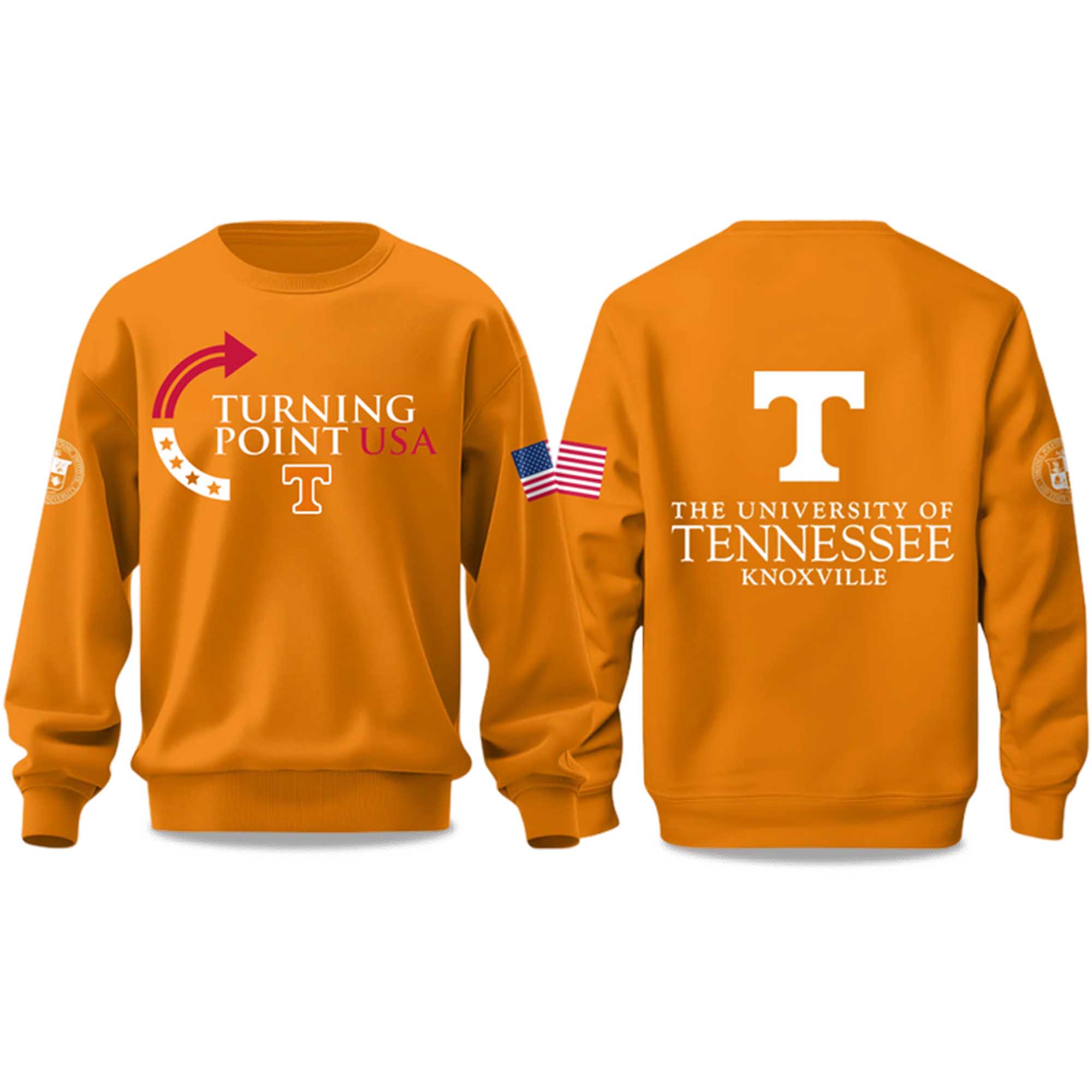 The University Of Tennessee Knoxville Turning Point USA 2025 Sweatshirt 2 The University Of Tennessee Knoxville Turning Point USA 2025 Sweatshirt 2
