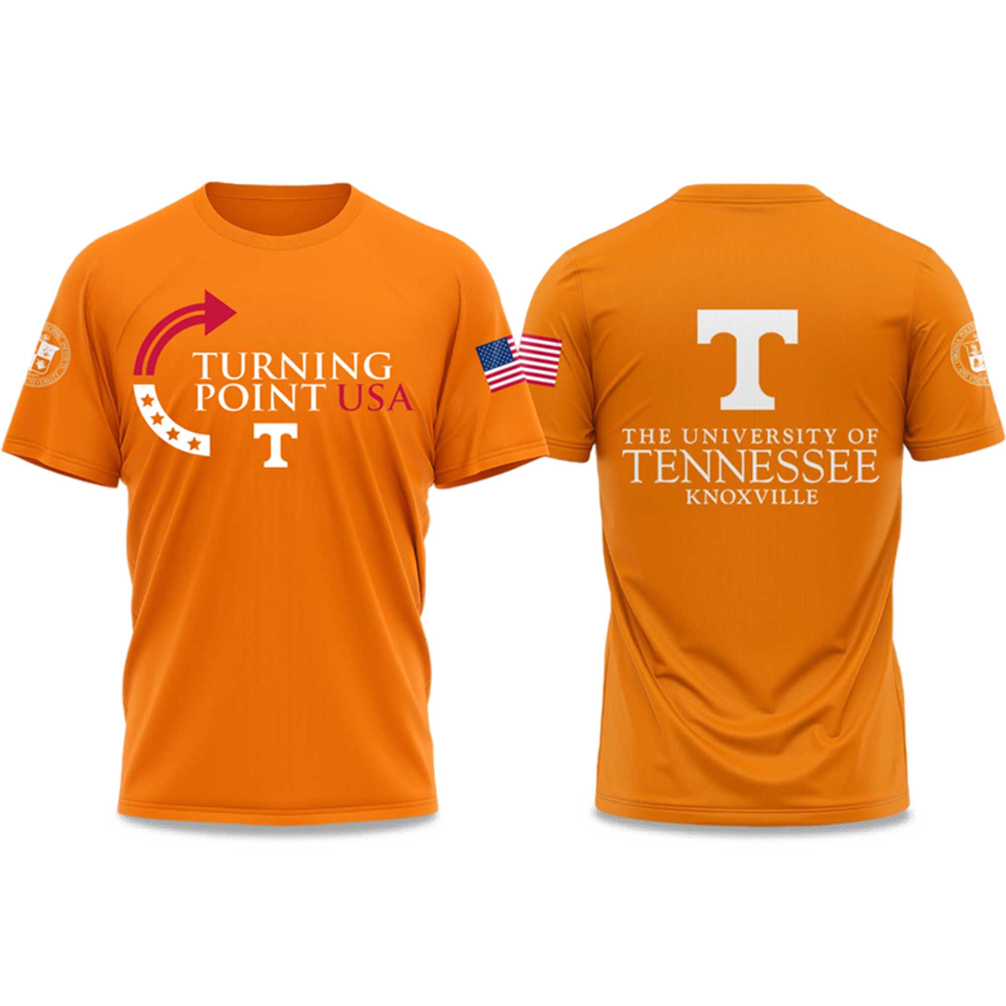 The University Of Tennessee Knoxville Turning Point USA 2025 T-Shirt 3 The University Of Tennessee Knoxville Turning Point USA 2025 T Shirt