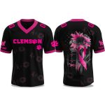 Tigers Breast Cancer Awareness Month 2025 V-neck Short Sleeve Jersey