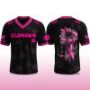 Tigers Breast Cancer Awareness Month 2025 V neck Short Sleeve Jersey