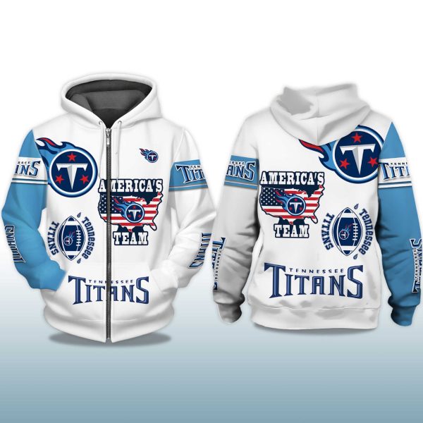 Titans Americas Team Zip Hoodie 2