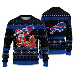 2025 Bills Santa Claus Ugly Christmas Sweater 1