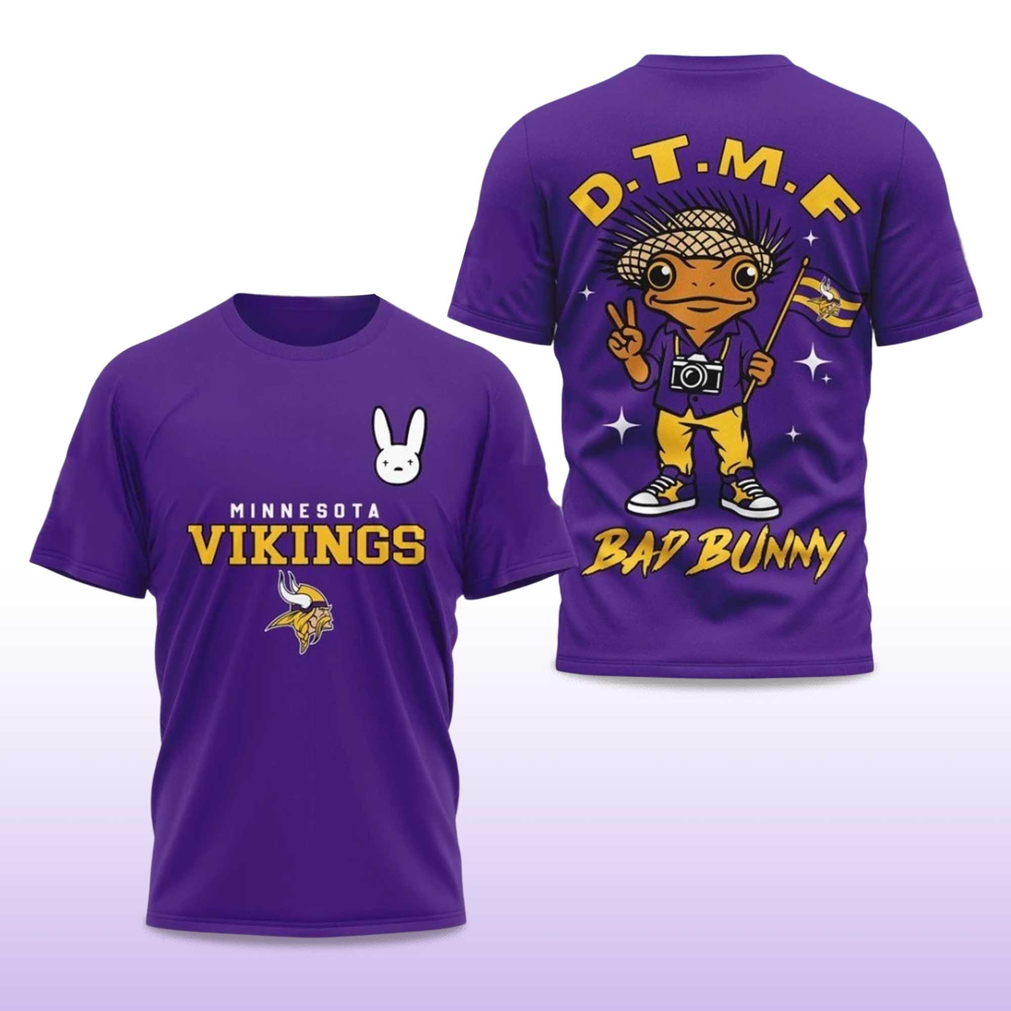 Vikings Bad Bunny 2026 Super Bowl LX Shirt 2 Vikings Bad Bunny 2026 Super Bowl LX Shirt 2