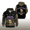 Vikings Salute To Service 2025 Quarter Zip Hoodie 2
