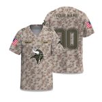 Vikings Veterans Day 2025 V-neck Short Sleeve Jersey