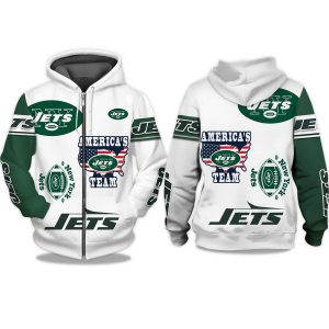 Jets Americas Team Zip Hoodie 1