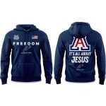 Wildcats FREEDOM It's All About Jesus Charlie Kirk Hoodie 2025