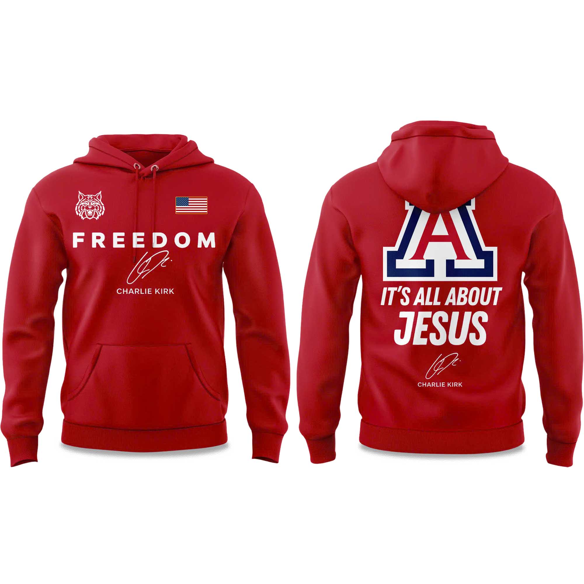 Wildcats FREEDOM It's All About Jesus Charlie Kirk Hoodie 2025 4 Wildcats FREEDOM Its All About Jesus Charlie Kirk Hoodie 2025 2