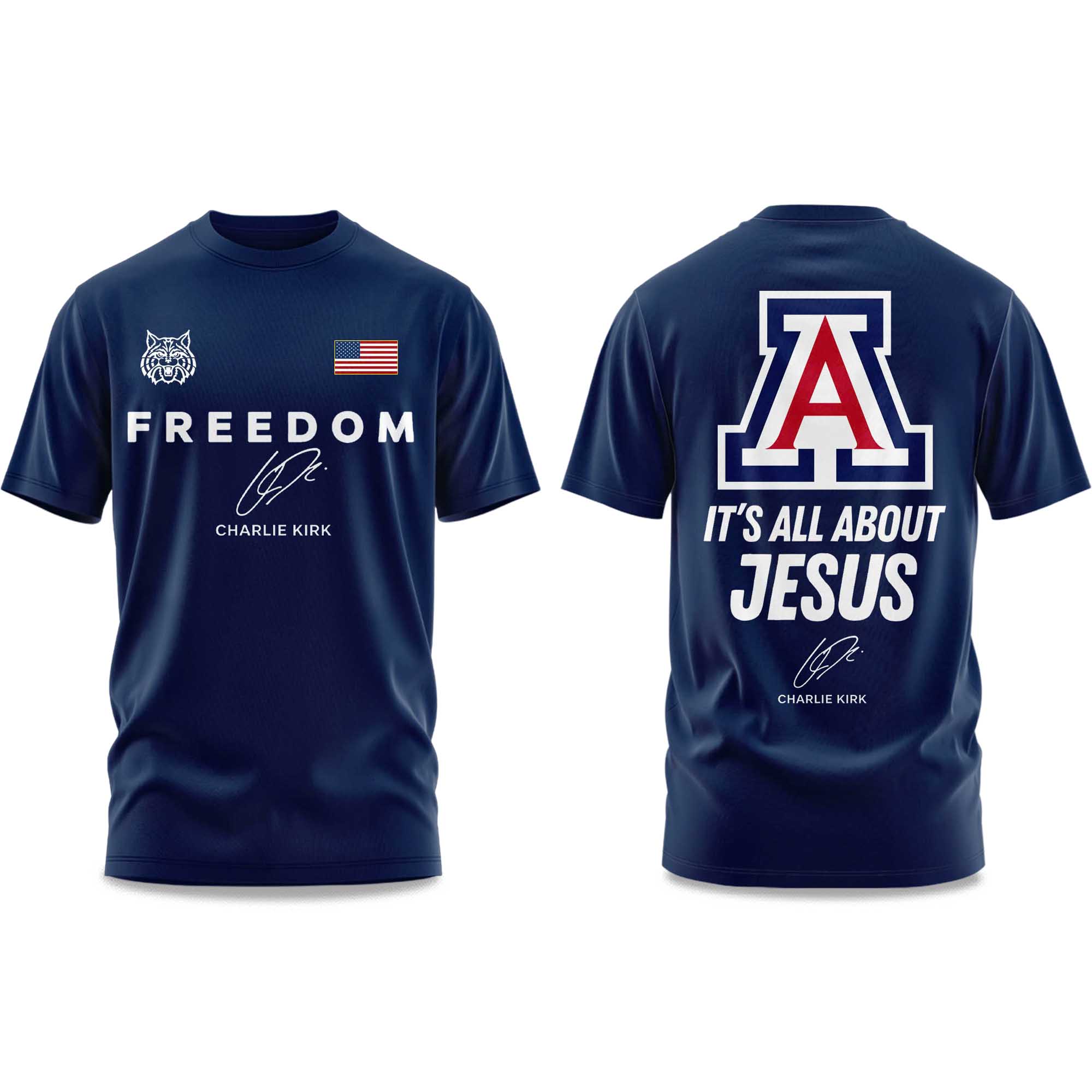 Wildcats FREEDOM It's All About Jesus Charlie Kirk Shirt 2025 1 Wildcats FREEDOM Its All About Jesus Charlie Kirk Shirt 2025 1