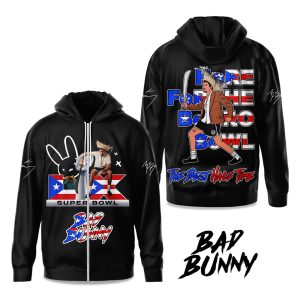 Bad Bunny Here For The Benito Bowl The Best Half Time 2025 Long Sleeve Hoodie 1