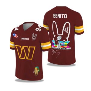 Commanders Bad Bunny Bowl LX 2025 2026 Football Jersey