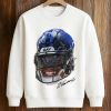 Zay Flowers Signature Football Portrait Shirt 6 Zay Flowers Signature Football Portrait Shirt