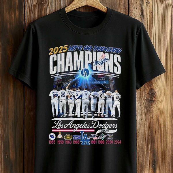 Let's Go Dodgers Champions 2025 Shirt 1