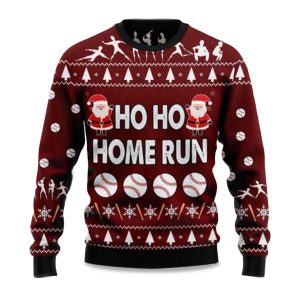 2025 Ho Ho Home Run Ugly Christmas Sweater