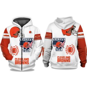 Cleveland Browns Americas Team Zip Hoodie 1