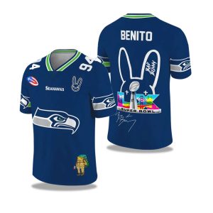 Seahawks Bad Bunny Bowl LX 2025 2026 Football Jersey 1