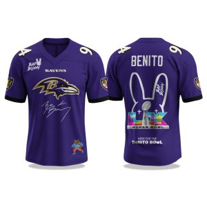 Ravens Bad Bunny Bowl LX 2025 2026 Jersey 1