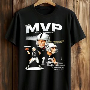 Jackson Powers Johnson wearsRich Gannon MVP 2002 Shirt