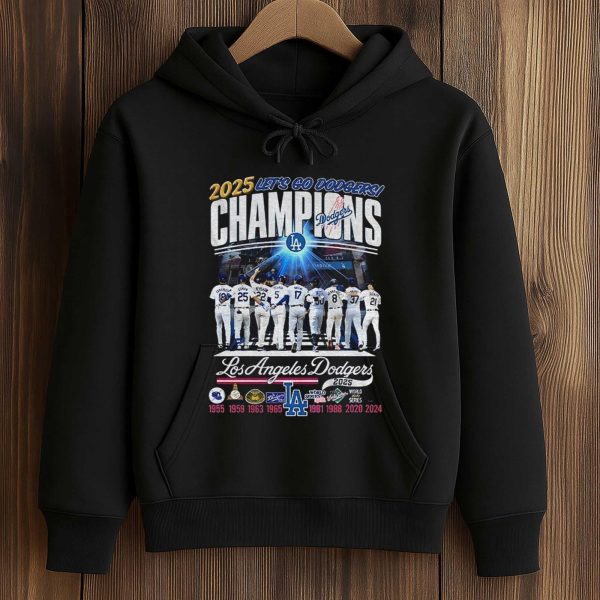 Let's Go Dodgers Champions 2025 Shirt 4