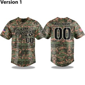 Rocket City Trash Pandas Salute to Service 2025 Jersey 1