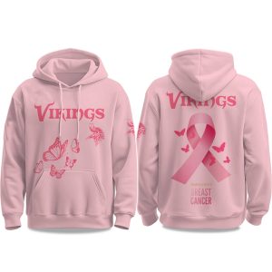 2025 Vikings Breast Cancer Awareness Month Hoodie 1