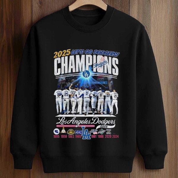 Let's Go Dodgers Champions 2025 Shirt 3
